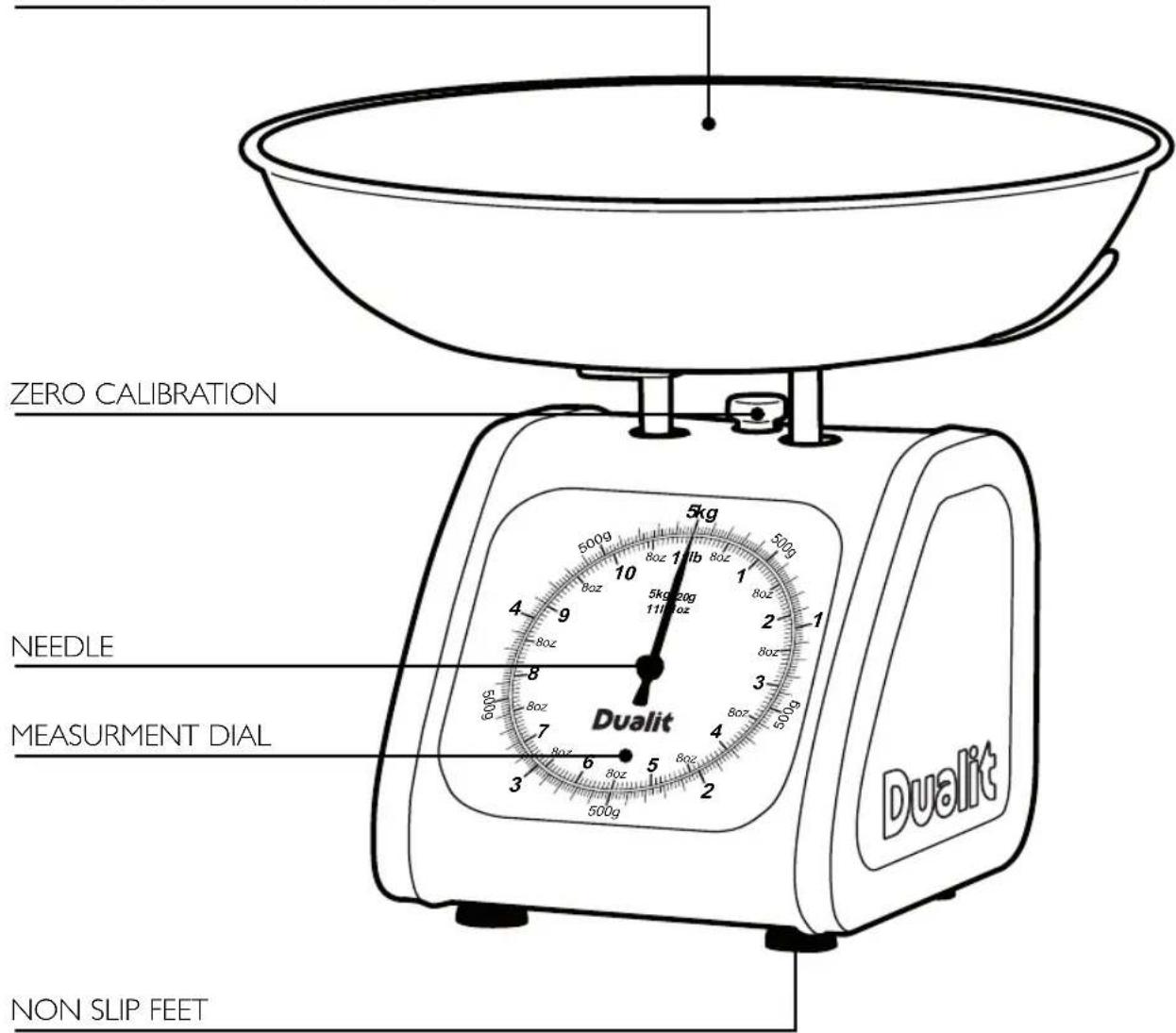 ZERO CALIBRATION NEEDLE MEASURMENT DIAL NON SLIP FEET