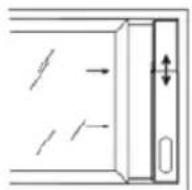 DIMPLEX DC10RC - ADJUSTABLE WINDOW SLIDER KIT - 3