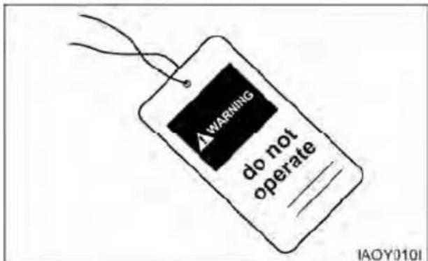 WARNING do not operate IAOY0101