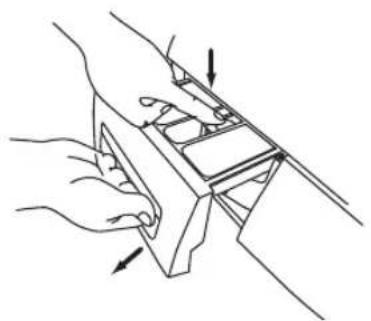 DELONGHI D714WM19 - cleaning the detergent drawer - 1