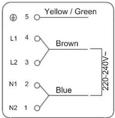 Concept IDV2560WH - 3-żyłowym kablem zasilającym (230 V) - 1