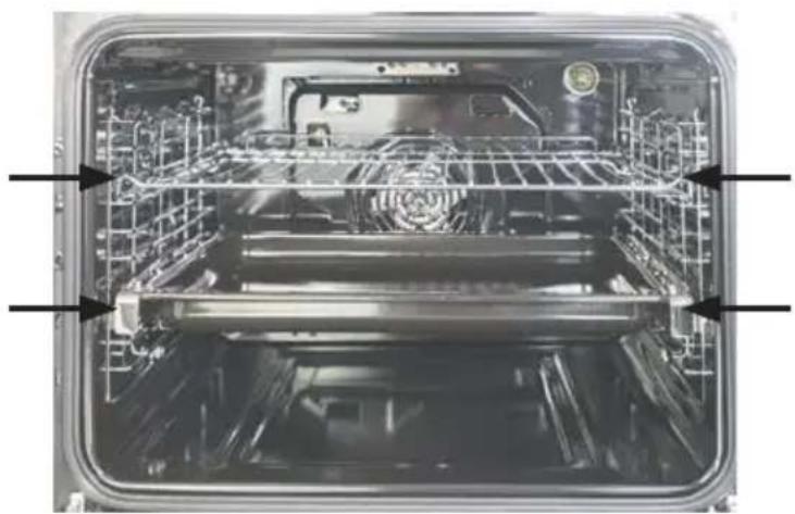 Concept ETV7560BC - Correct positioning of the grill or pan in the appliance - 1