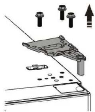DELONGHI DNF60X17 - reversing the door swing - 5