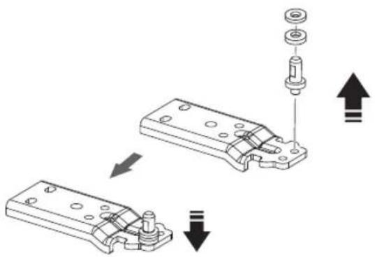 DELONGHI DNF60X17 - εγκατασταση των χειρολαβων πορτας - 10