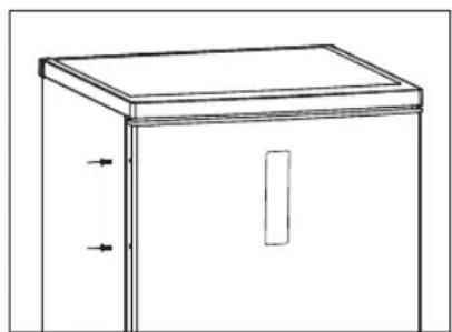 DELONGHI DNF60X17 - installing the door handles - 1
