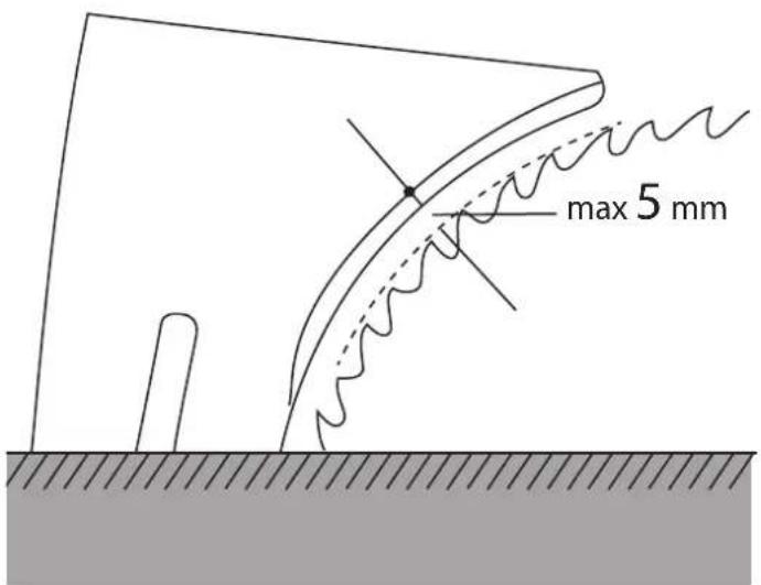 max 5 mm