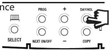 nce PROG + DAY/HOL SELECT NEXT ON/OFF - COPY