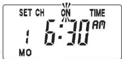 SET CH ON TIME : 6:30 AM MO