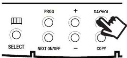 PROG + DAY/HOL SELECT NEXT ON/OFF - COPY