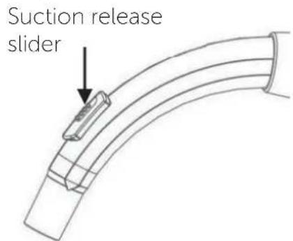 Suction release slider