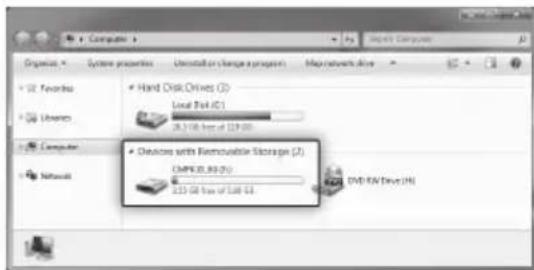 Organics System properties Uninstall on change program Map network Array S2 Search Users Computer Networks Hand Disk Drives (3) Local Disk (C) 28.108 fps of 129.00 Devices with Removable Storage (2) CMPEX 80.00 (5) 233.60 fps of 348.60 DVD RAM Drive (16)