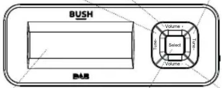 BUSH Volume + Tune- Select Volume - 1 2 3 4 BUS