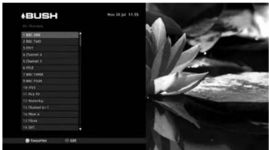 BUSH File Channels 1 BBC One 2 BBC Two 3 III/1 4 Channel 4 5 Channel 3 6 IV/2 7 BBC Home 8 BBC Fija 9 IV/5 10 IKS IV 11 Wednesday 12 Wednesday 13 Channel 4+1 14 Home 4 15 Files 16 BBC Max 30 Jul 11:35 Favorites Edit