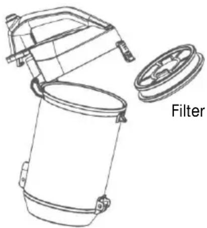 BUSH VCM40A16L0B-70 - Cleaning the filters - 1