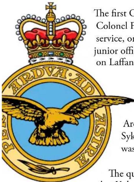The first C Colonel F service, or junior offic on Laffan ARDVAD ARDOVAD SYK WALSH The qu the Yol