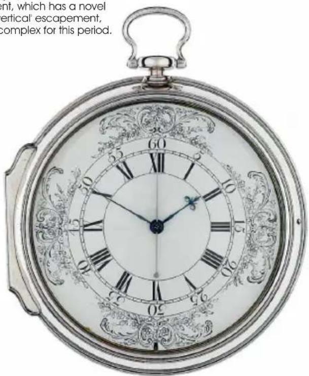 nt, which has a novel vertical escapement, complex for this period.