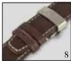 Christopher Ward C8 Pilot - LEATHER STRAP WITH EASY RELEASE BUTTERFLY CLASP - 8