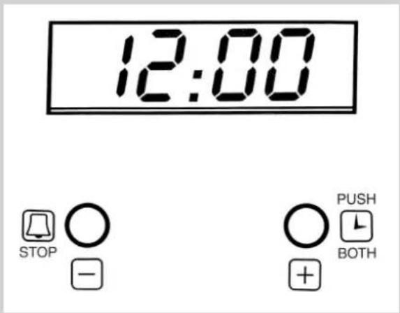 12:00 STOP ○ - ○ PUSH + BOTH