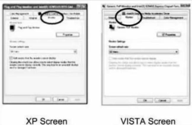 XP Screen VISTA Screen
