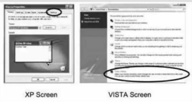 XP Screen VISTA Screen