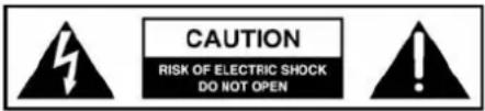 CAUTION RISK OF ELECTRIC SHOCK DO NOT OPEN