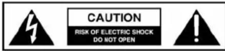 CAUTION RISK OF ELECTRIC SHOCK DO NOT OPEN