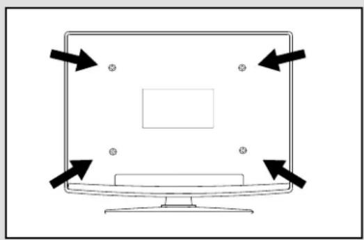 BUSH 32/191F3D - Wall Mounting the TV - 1