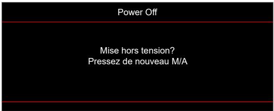 Power Off Mise hors tension? Pressez de nouveau M/A