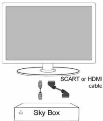 SCART or HDMI cable Sky Box