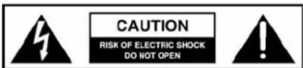 CAUTION RISK OF ELECTRIC SHOCK DO NOT OPEN