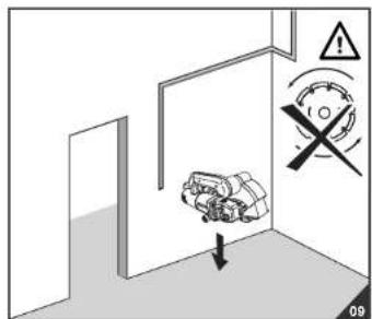 Diagram showing a car accident with warning symbols and a crosshair indicating circular motion
