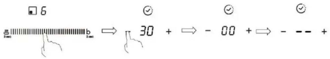 6 3 sec b 3 sec ⇒ 30 + ⇒ - 00 + ⇒ - - - +