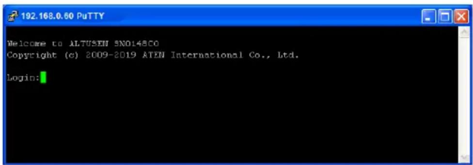 Welcome to ALTUSEN 5NO148CO Copyright (c) 2009-2019 ATEN International Co., Ltd. Login: