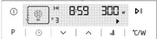 ① H 8:59 300 w ▶II P | ◎ | √ | ∧ | ↓ | °C/W