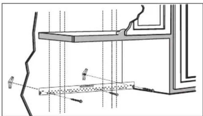 BLOMBERG BOTR30200CSS - A1. Fixation de la plaque de montage au mur - 1