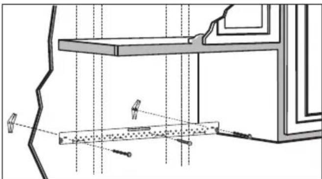 BLOMBERG BOTR30200CSS - C1. Attach the mounting plate to the wall - 1