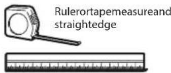 Rulerortapemeasure and straightedge