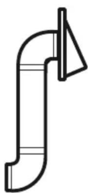 BLOMBERG BOTR30200CSS - Évacuation à l'extérieur par l'arrière (exemple uniquement) - 1