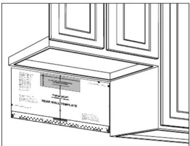 BLOMBERG BOTR30200CSS - B1. Préparation du mur arrière pour l'évacuation à l'extérieur par l'arrière - 1
