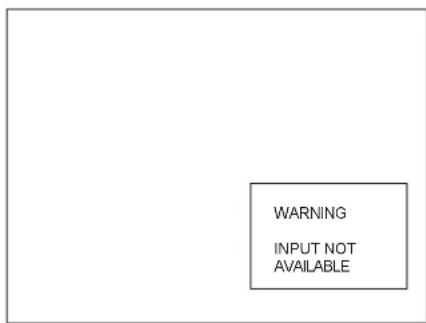 WARNING INPUT NOT AVAILABLE