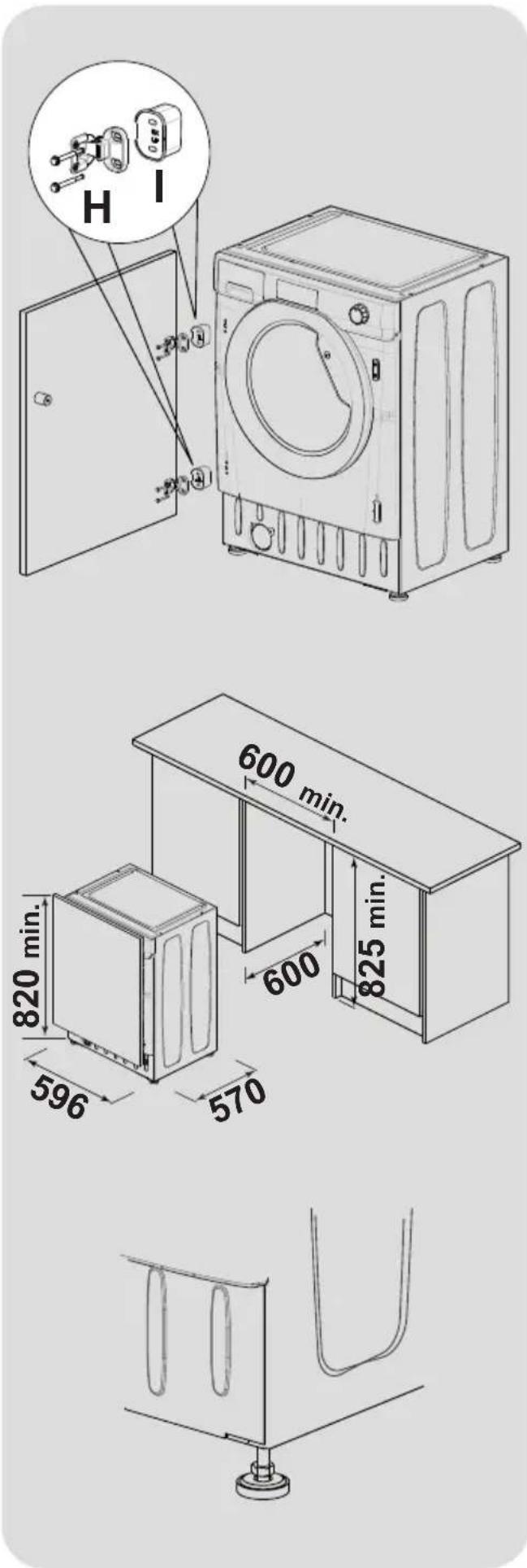 H I 600 min. 825 min. 600 820 min. 596 570