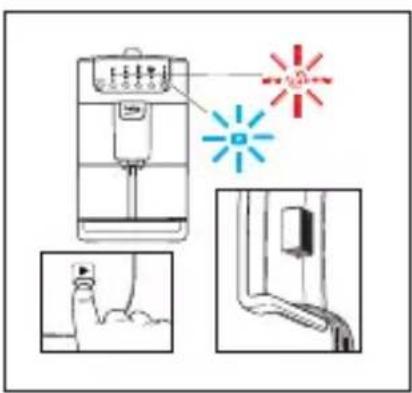 Diagram illustrating a cleaning or cleaning process with labeled components and visual examples of tool positioning and installation.