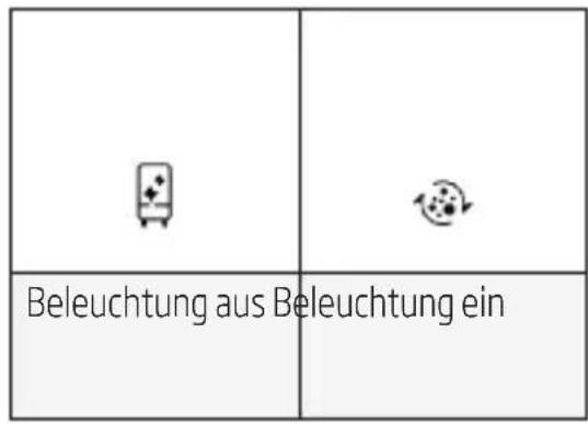 Beleuchtung aus Beleuchtung ein
