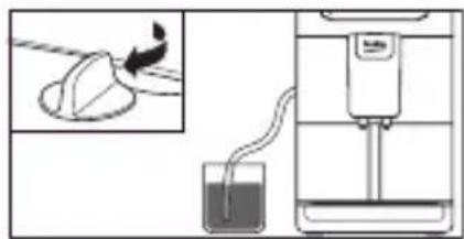 Diagram illustrating a laboratory setup with a funnel, beaker, and liquid being poured into a container, accompanied by an inset image showing a drop in the funnel.