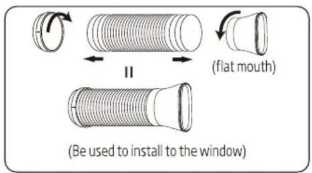 (flat mouth) (Be used to install to the window)