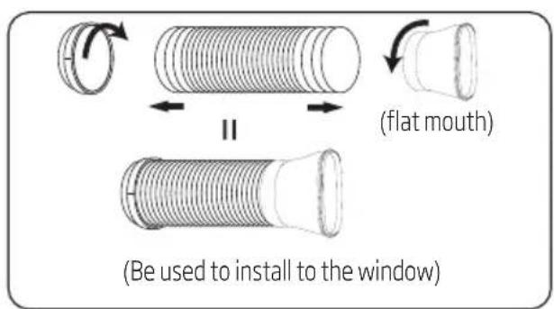 (flat mouth) (Be used to install to the window)
