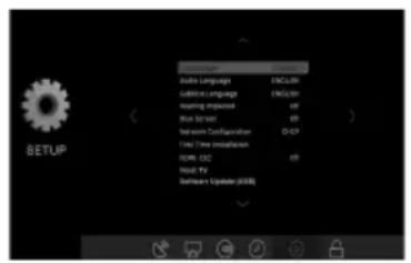 AUDIO Language AUDIO Language Hearing Impulse Blue Note Radio Connection Radio 3 Hour Installation HDR: DCC Host TV Software Update (2018)