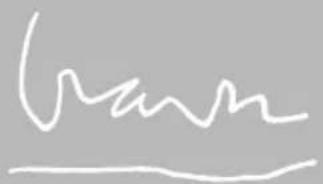 Handwritten signature or scribble on gray background, possibly a signature or artistic mark