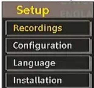 Setup Recordings Configuration Language Installation
