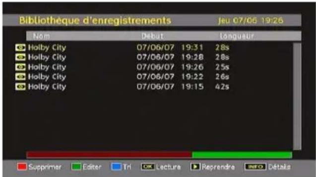 Bibliothèque d'enregistrements Jeu 07/06 19:26 Ném Debut Languaur Holby City 07/06/07 19:31 28s Holby City 07/06/07 19:28 28s Holby City 07/06/07 19:26 25s Holby City 07/06/07 19:22 26s Holby City 07/06/07 19:15 42s Supprimer Editor Tri Lecture Reprendre NFO Détalis